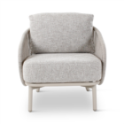 ARIBA lounge alu topo met stone weving incl QDF kussens ensis + cover