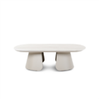 MIKOS salontafel 130x70 alu topo