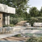 ROMEO lounge teak naturel incl kussens cloud + cover