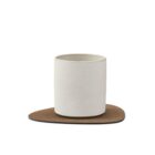 Glass Mat Curve Brown 4 stuks