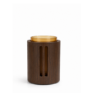 VDK Vase Wood Sm Wallnut Brown H20 (pre order)