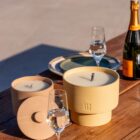 June Outdoor Candle + Lid Three Ibiza
